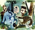 Le dejeuner sur l herbe Manet 4 1961 Abstract Nude